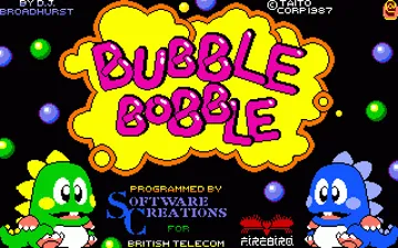 Bubble Bobble screen shot title